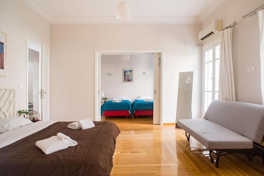 아테네 Splendid Full 5Bdr/3Bath/2Kitchens Mansion In Ath 아파트 외부 사진